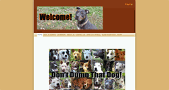 Desktop Screenshot of dontdumpthatdog.com