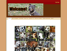 Tablet Screenshot of dontdumpthatdog.com